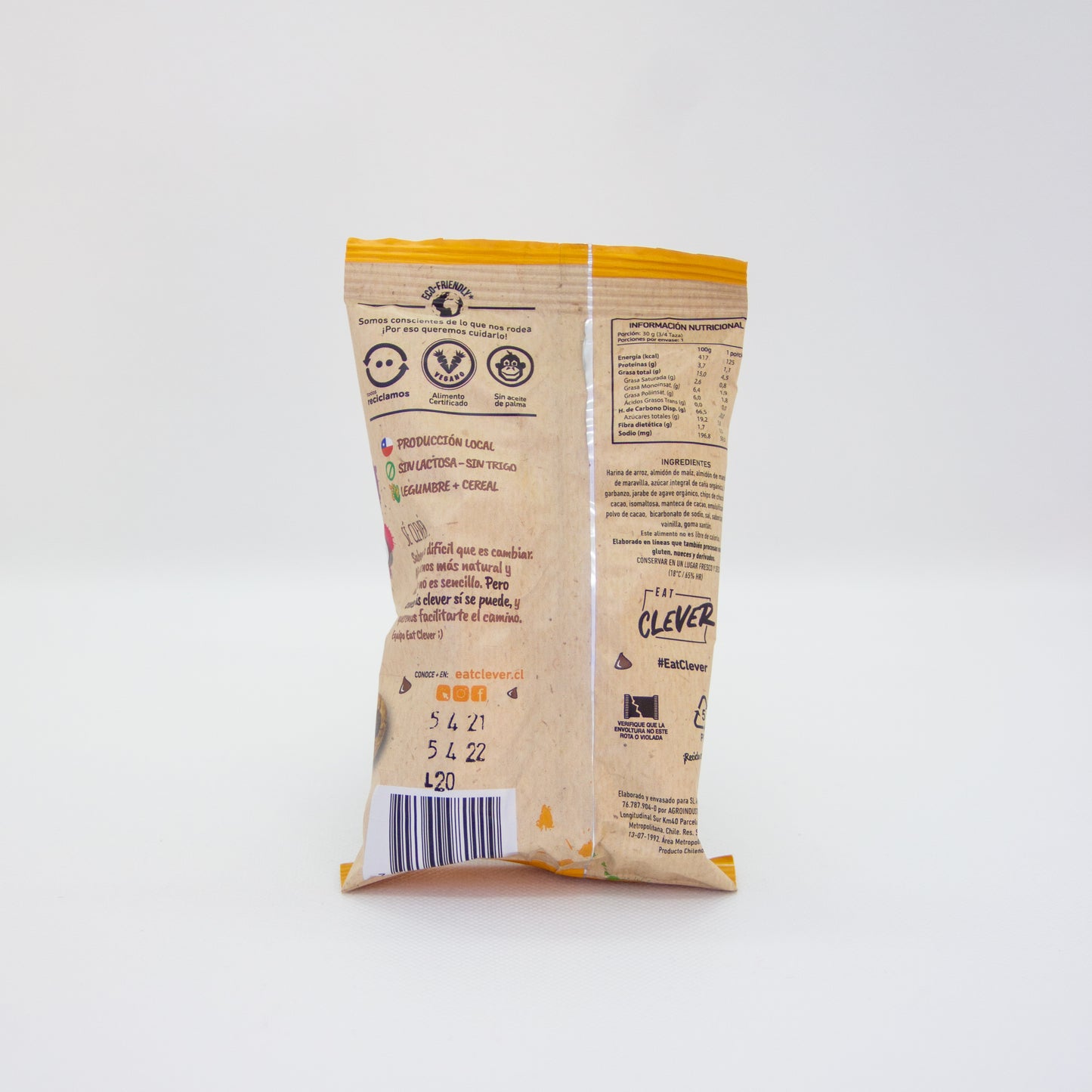 Clever chips d`foods galletas con chips de chocolate sin azúcar
