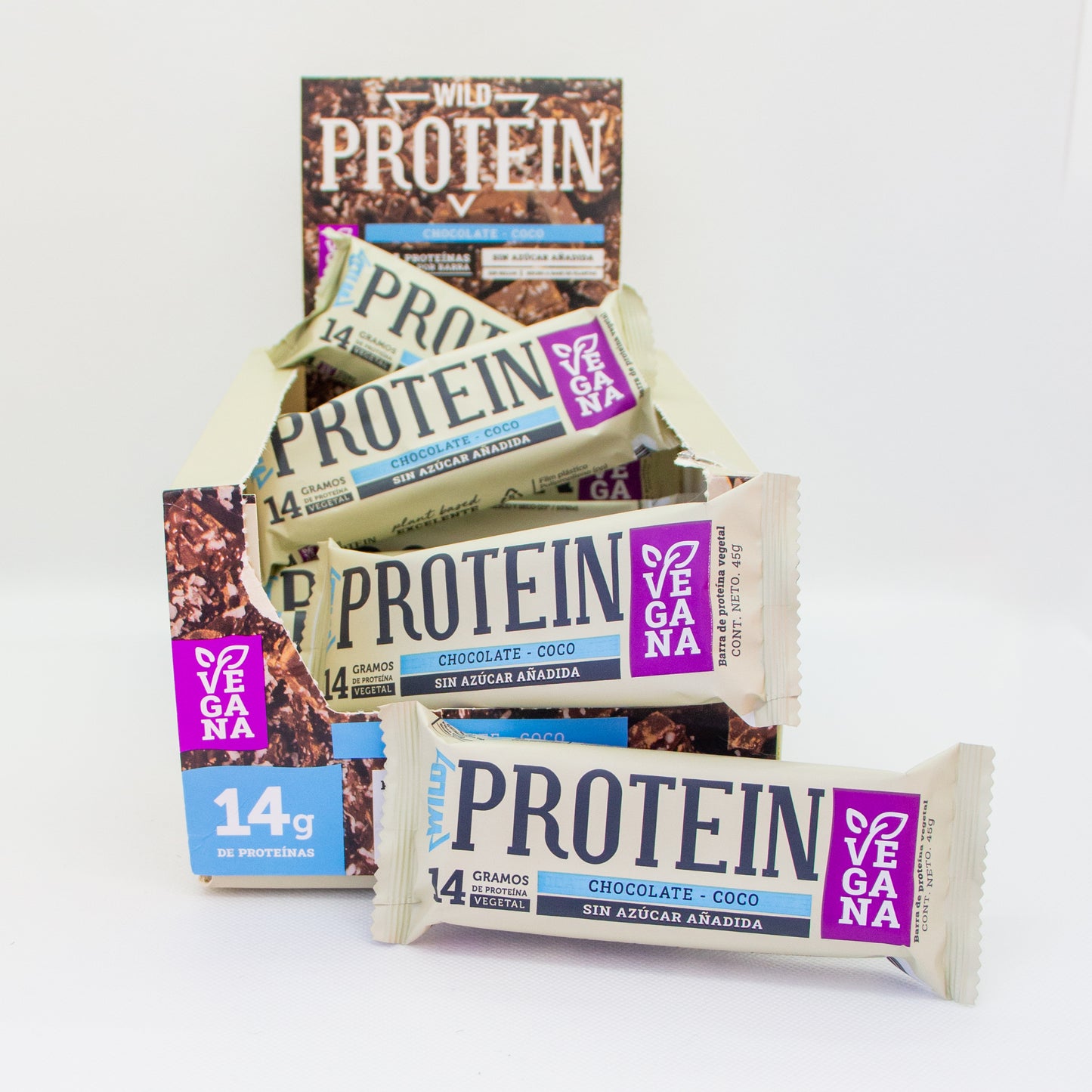 Barras de proteína sin azúcar "Wild protein"