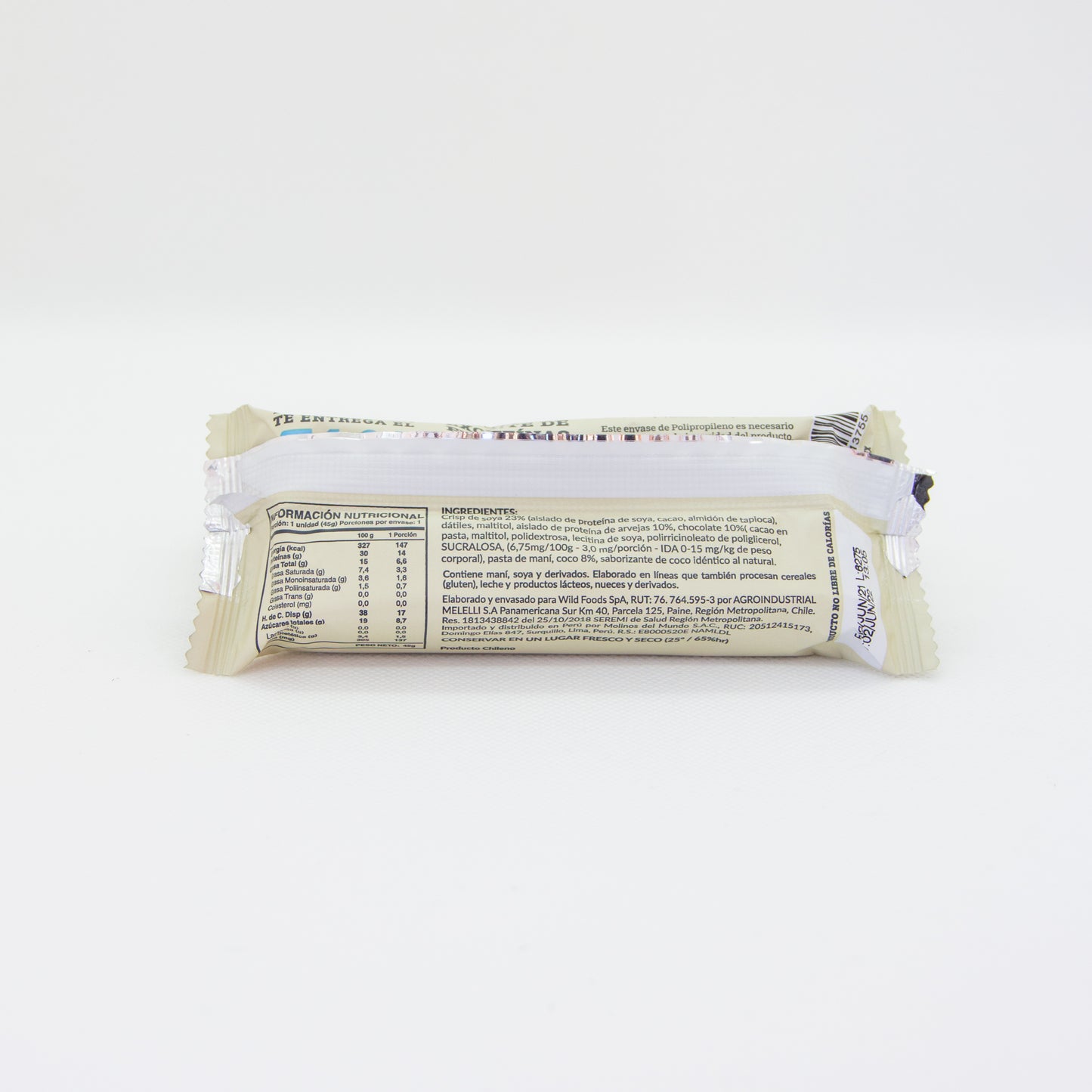 Barras de proteína sin azúcar "Wild protein"