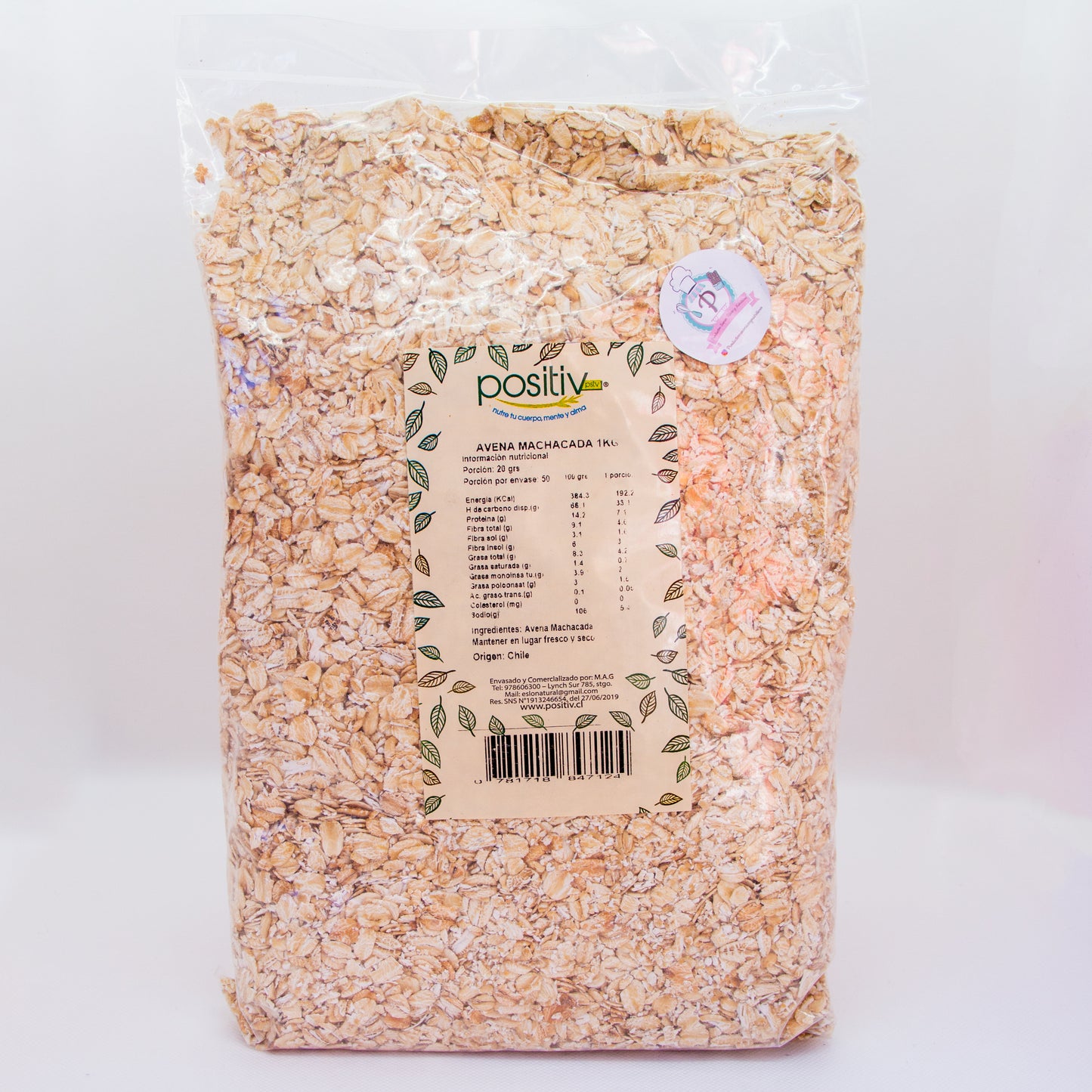 Avena integral en hojuelas "Positiv" - 1kg