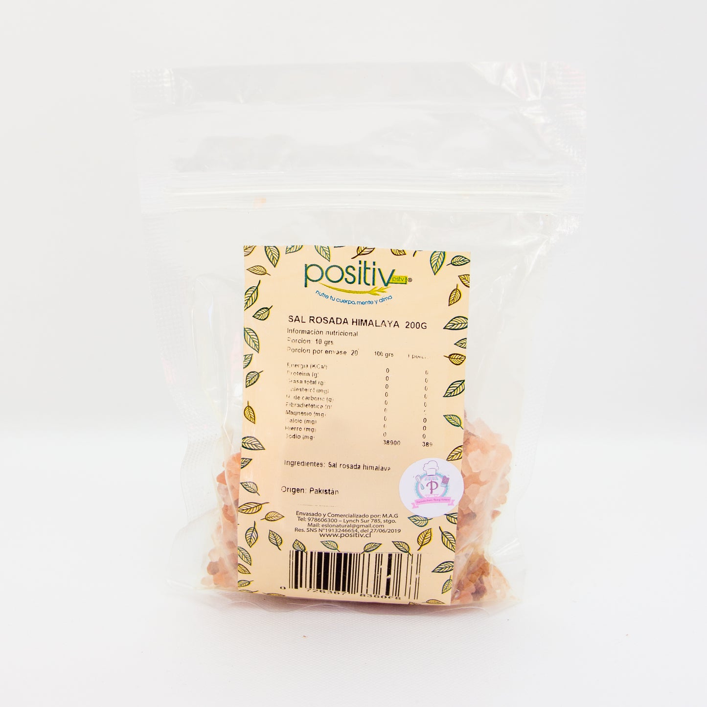Sal rosada del himalaya gruesa "Positiv" - 200gr