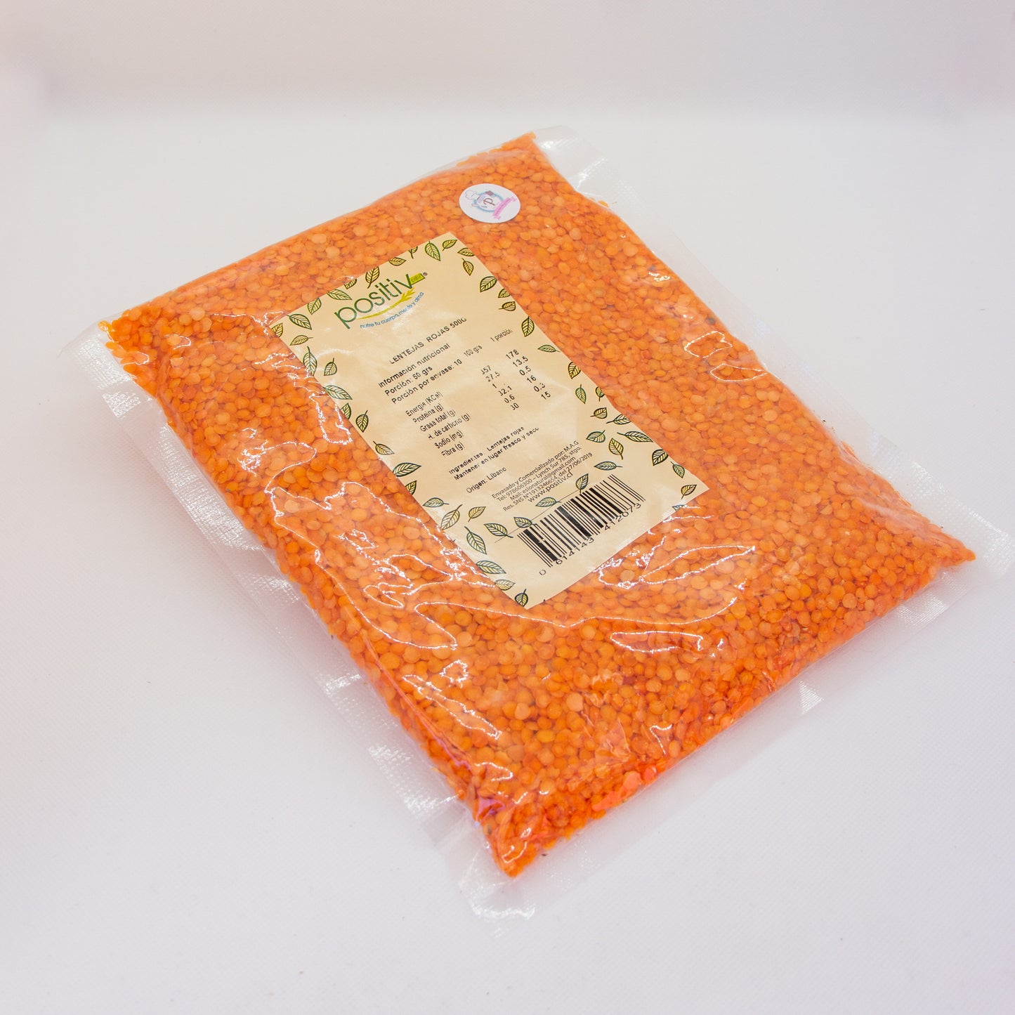 Lenteja roja "Positiv" - 500gr