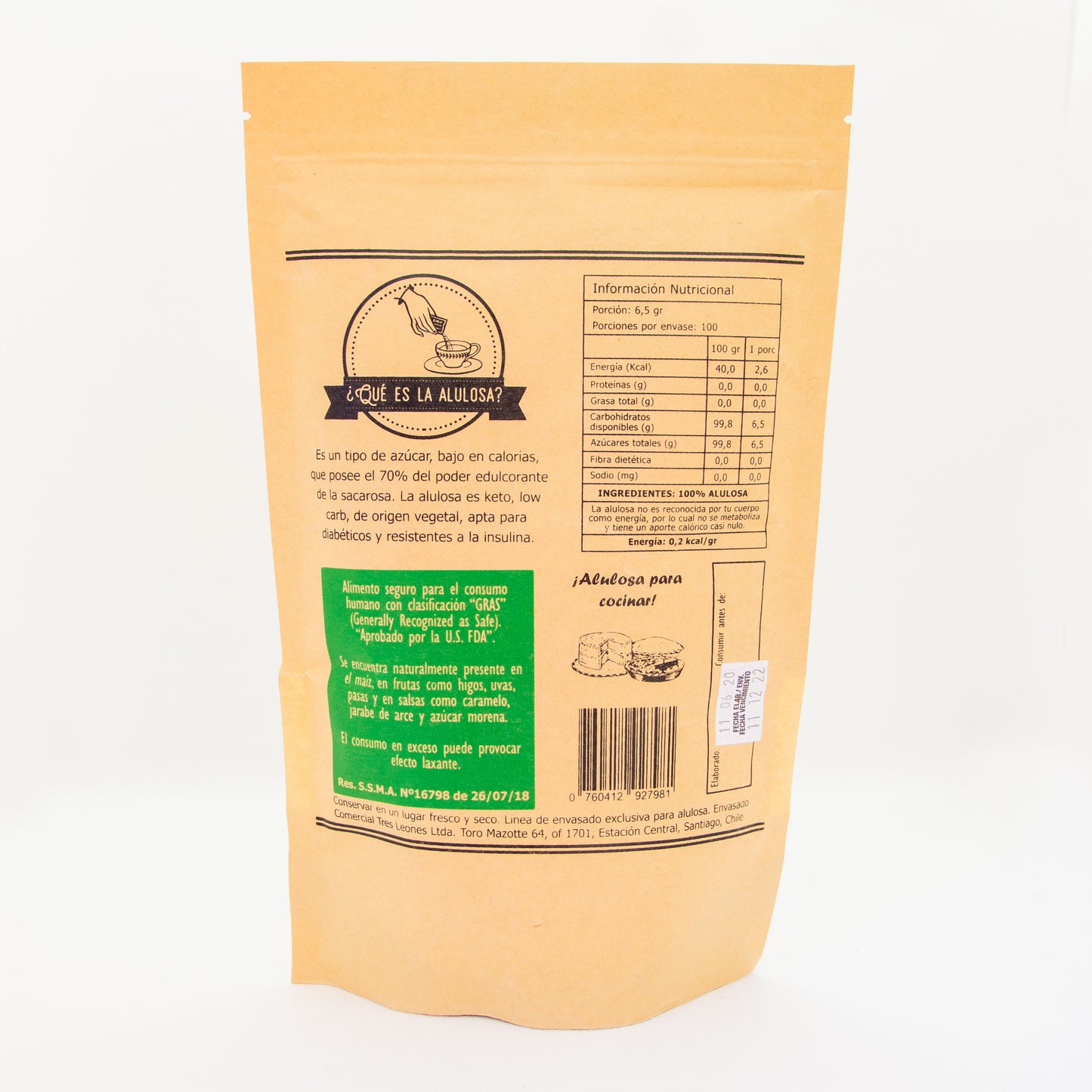 Oferta Alulosa "Sugar fit" 650 grs