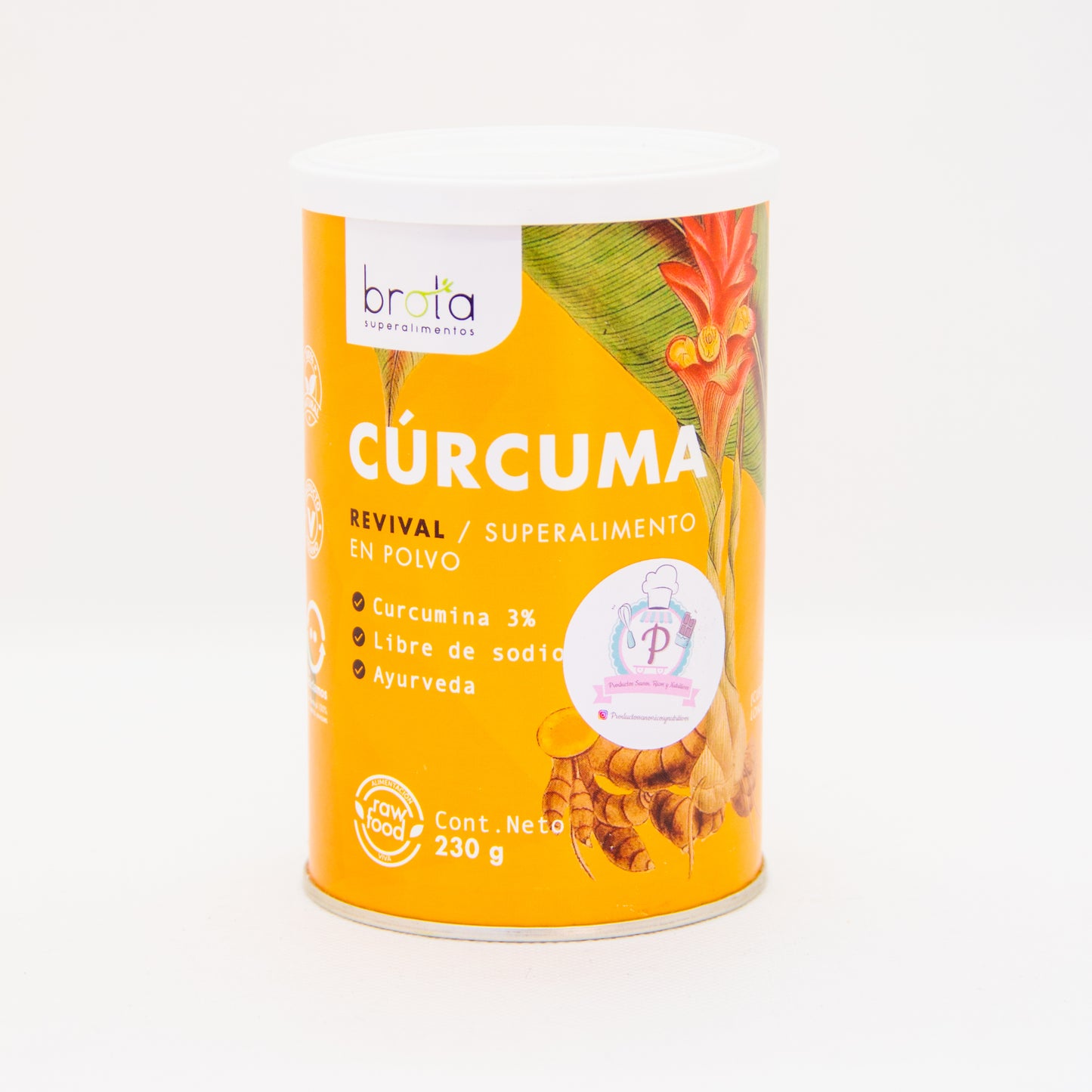 Cúrcuma revival en polvo "Brota" 230gr