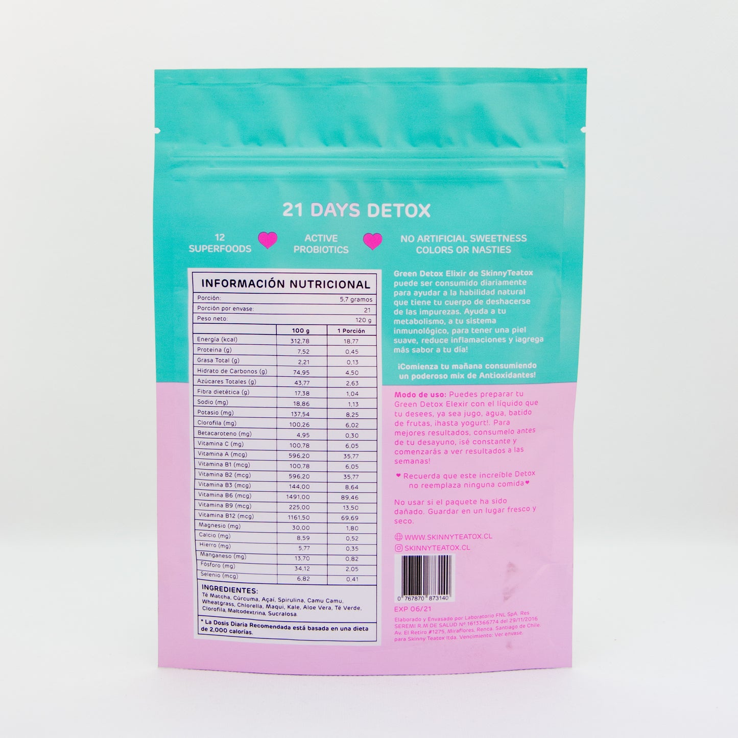 Green detox elixir - skinny teatox