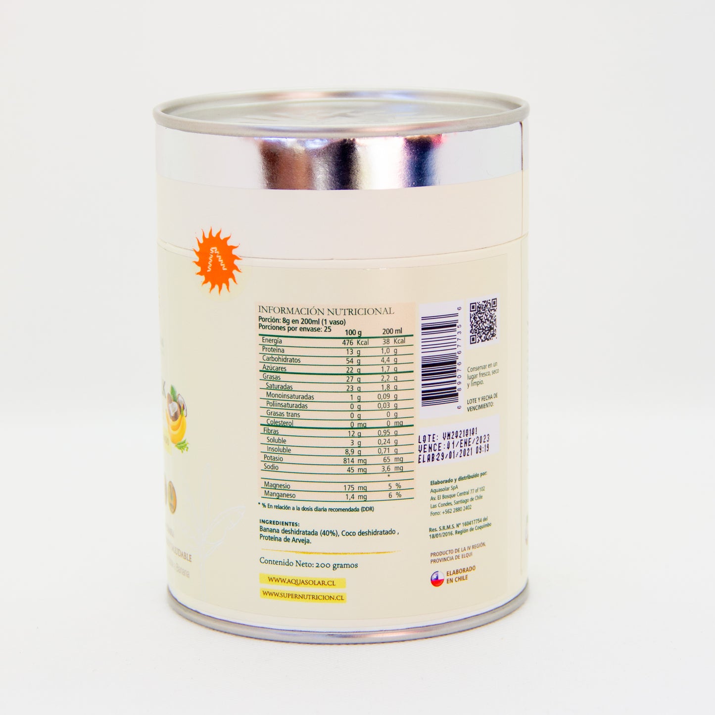 Oferta Leche en polvo vegetal orgánica VeggiMilk "Aqua solar"