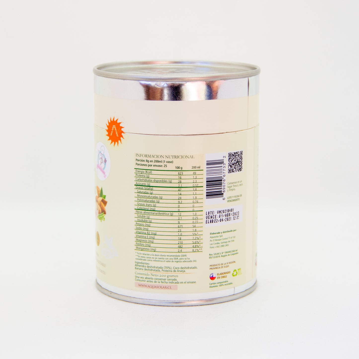 Oferta Leche en polvo vegetal orgánica VeggiMilk "Aqua solar"