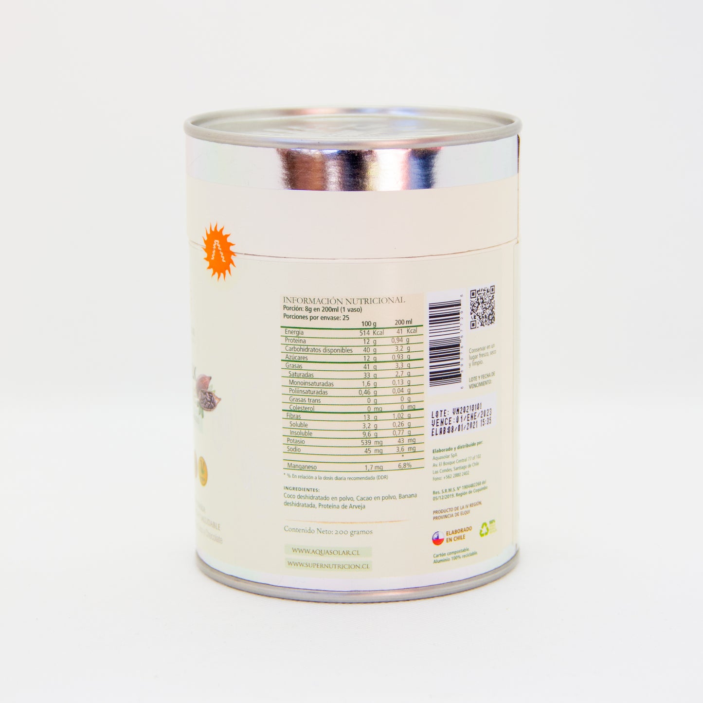 Oferta Leche en polvo vegetal orgánica VeggiMilk "Aqua solar"