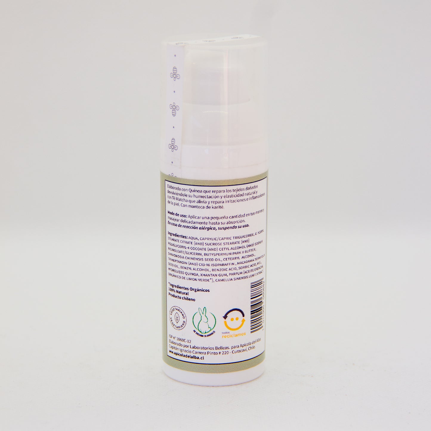 Crema de manos quinoa té matcha 50ml
