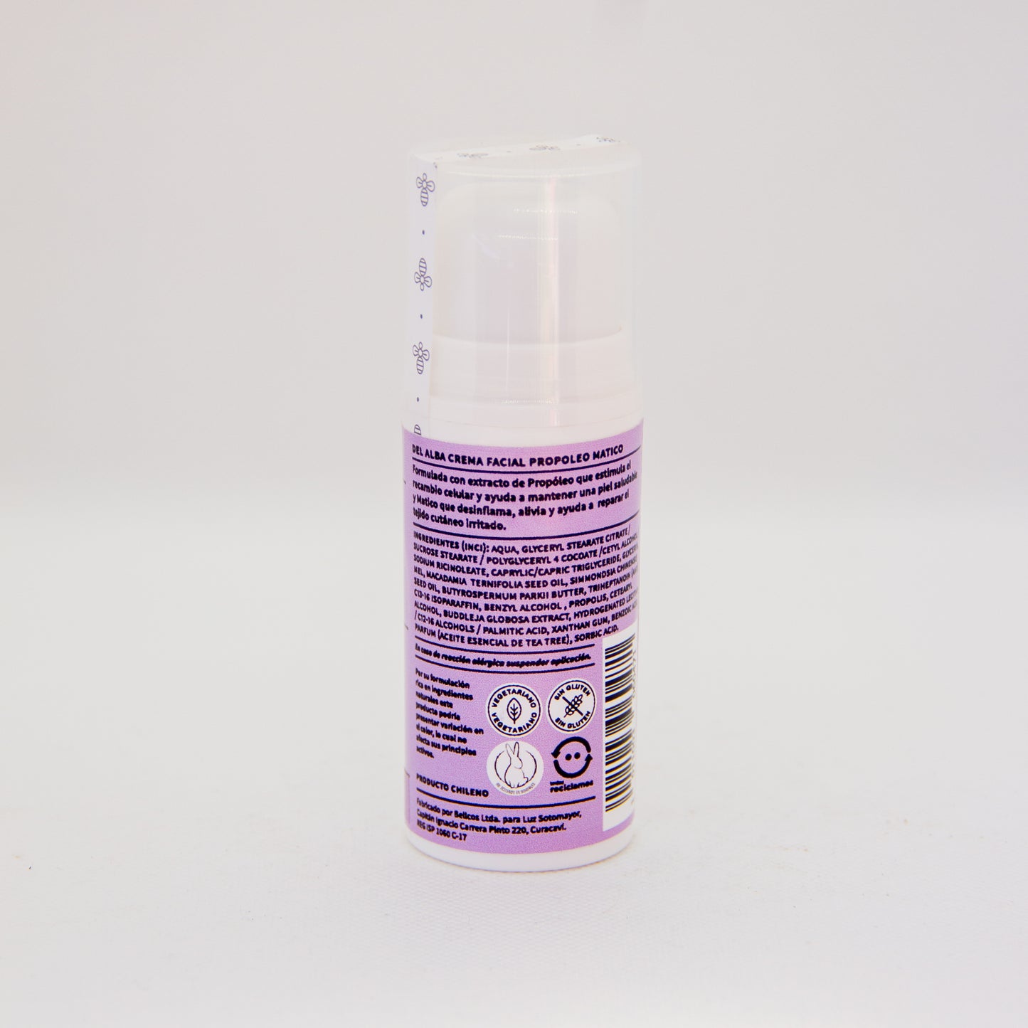Crema facial propoleo matico tea tree + protector previene el acné 35ml