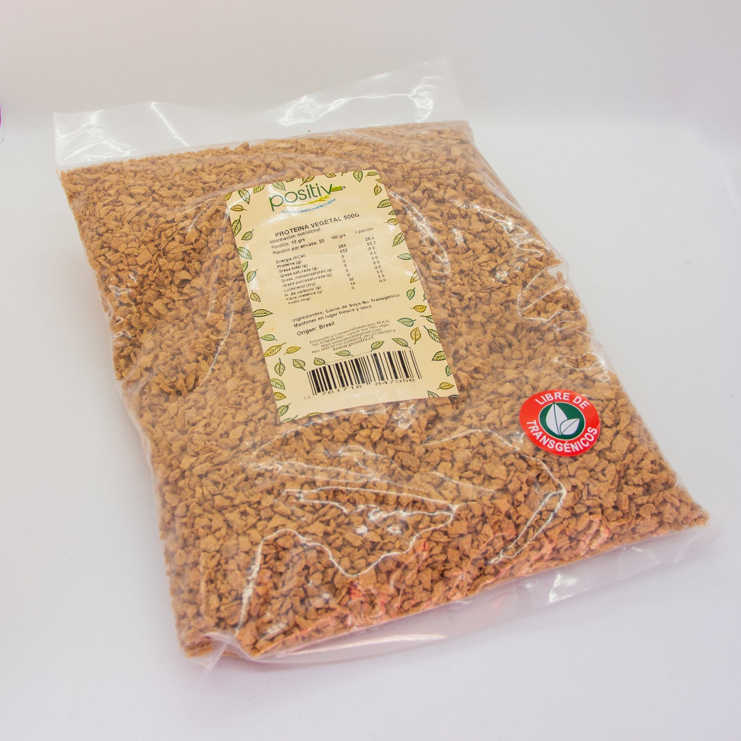 Carne de soya fina natural "Positiv" - 500gr