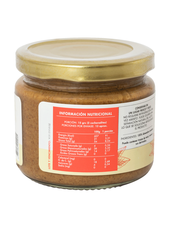 Mantequilla de almendras 200 gr