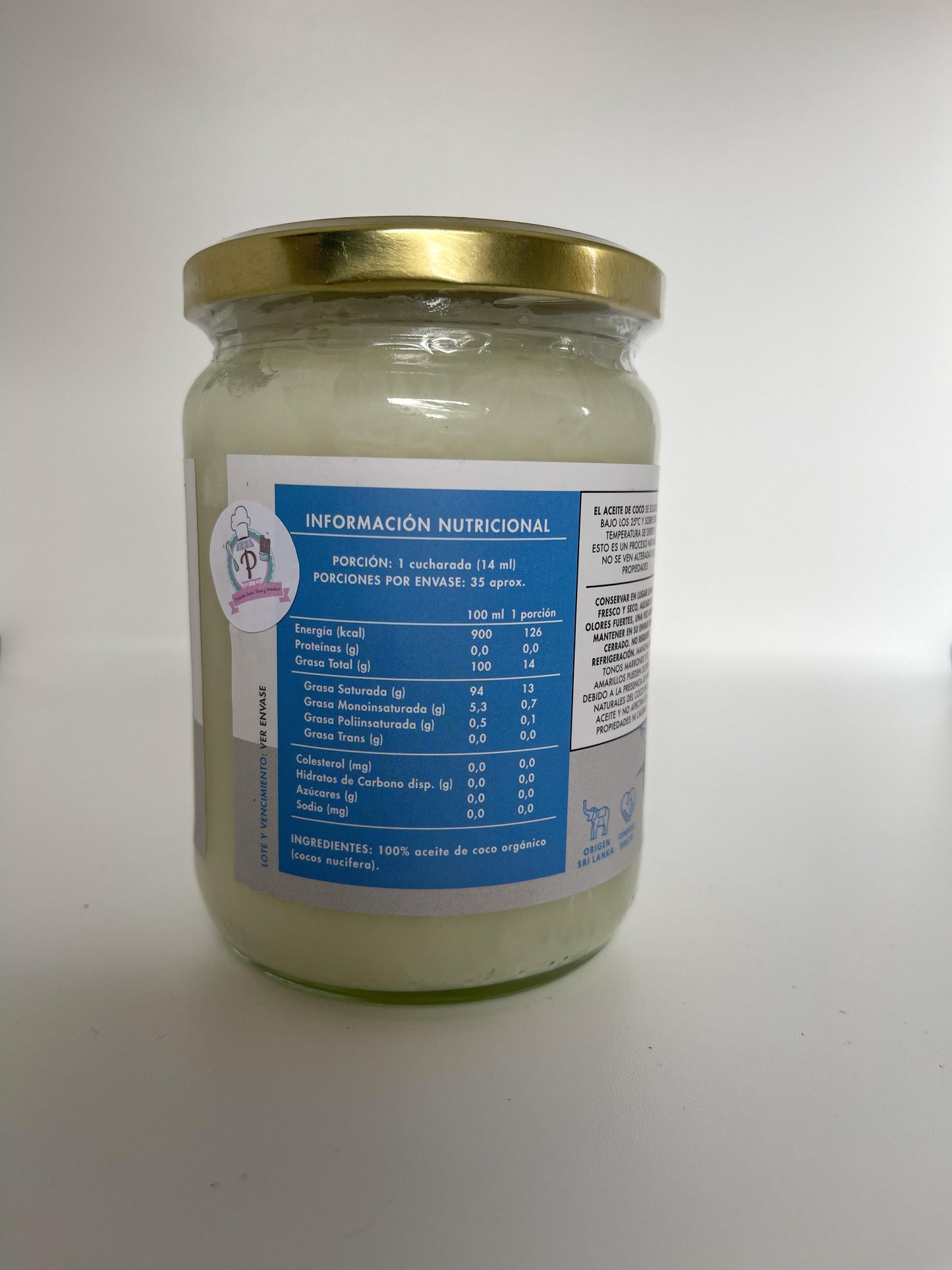 Aceite de coco “manare “ sin sabor sin olor 500 ml.