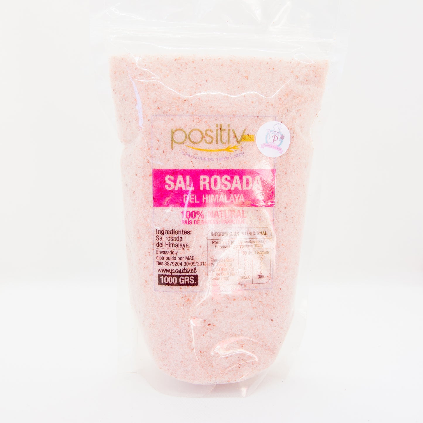 Sal rosada del himalaya fina "Positiv" - 1kg