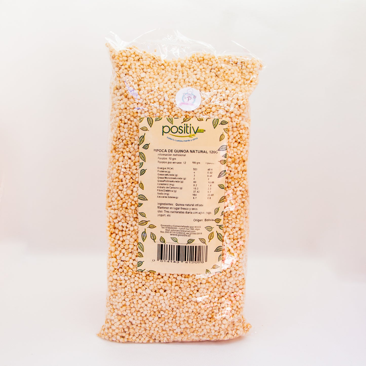 Pipoca de quinoa natural "Positiv"