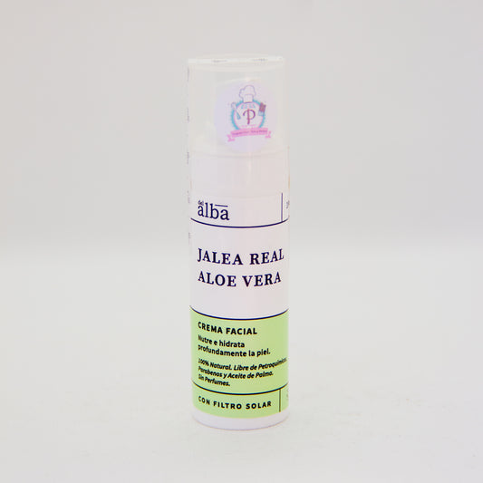 Crema facial Aloe vera jalea real + protector solar 35ml