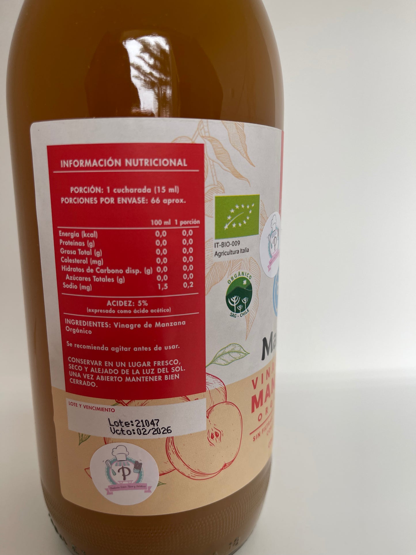 Vinagre de manzana orgánico "Manare" -